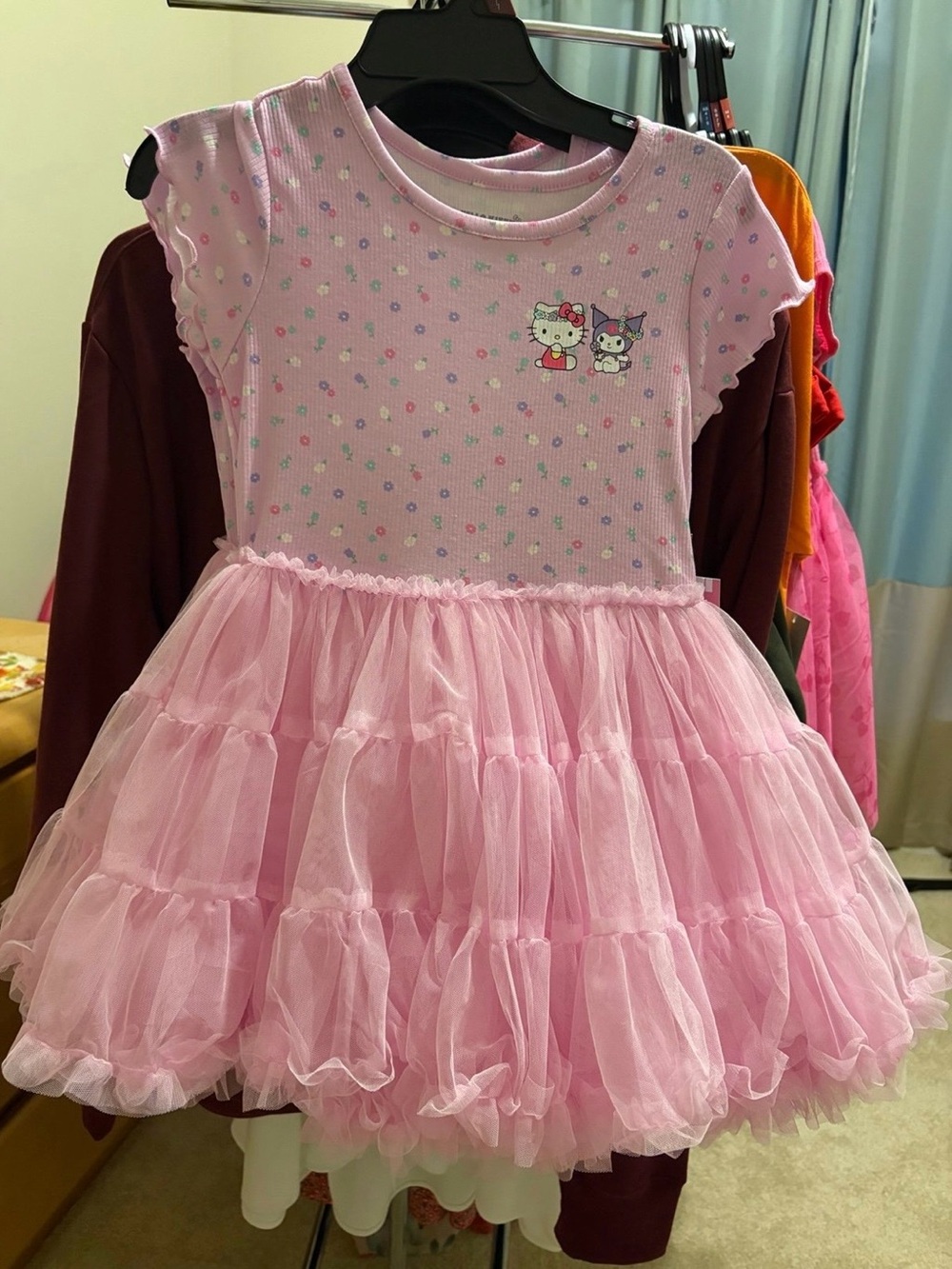 Frilliest of dresses